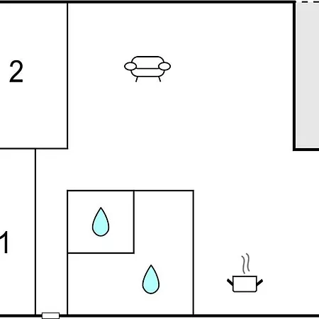Дом отдыха 2 Bedroom Awesome In