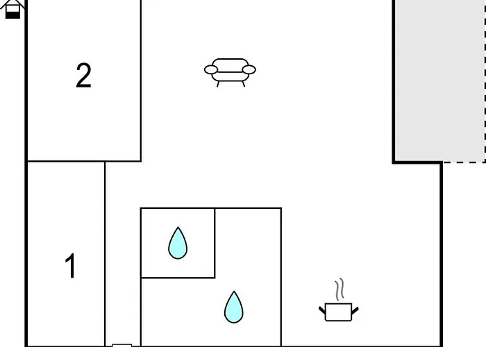 Vakantiehuis 2 Bedroom Awesome In